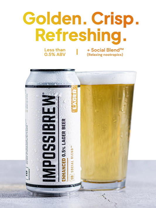 IMPOSSIBREW Enchanced Lager 4 x 440ml pack
